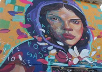 “Parolana” il nuovo murale di Antonio Cotecchia sulla libertà di stampa