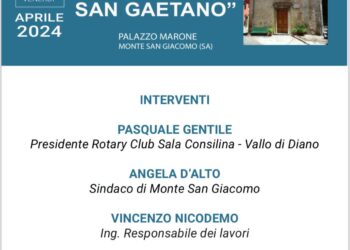 A Monte San Giacomo la presentazione del progetto di restauro della Cappella di San Gaetano a cura del Rotary Club