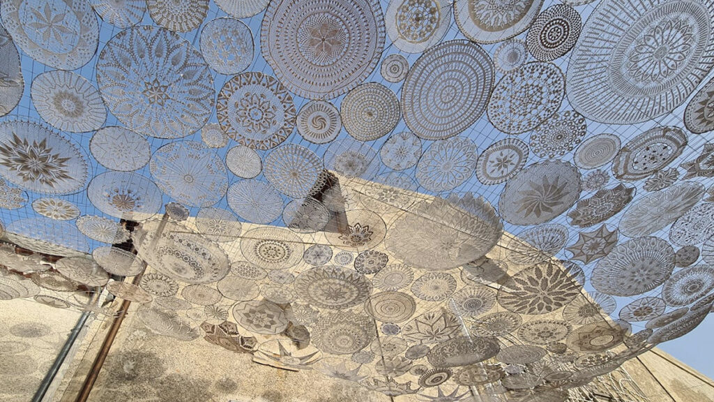 cielo di centrini per San Ciro