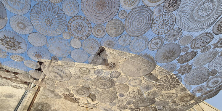 cielo di centrini per San Ciro