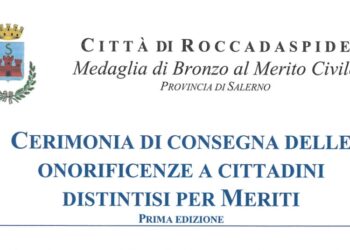 Onorificenze a cittadini meritevoli: la cerimonia a Roccadaspide