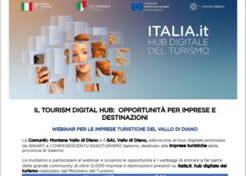 Webinar gratuito per le imprese turistiche del Vallo di Diano