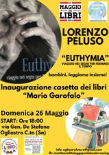 A Ogliastro Cilento l’inaugurazione della “Casetta dei libri Mario Garofalo” con il libro “Euthymía” di Lorenzo Peluso
