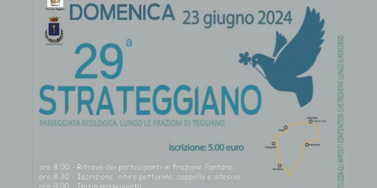 Ritorna la “Strateggiano”: la passeggiata ecologica organizzata dalla Pro Loco di Teggiano