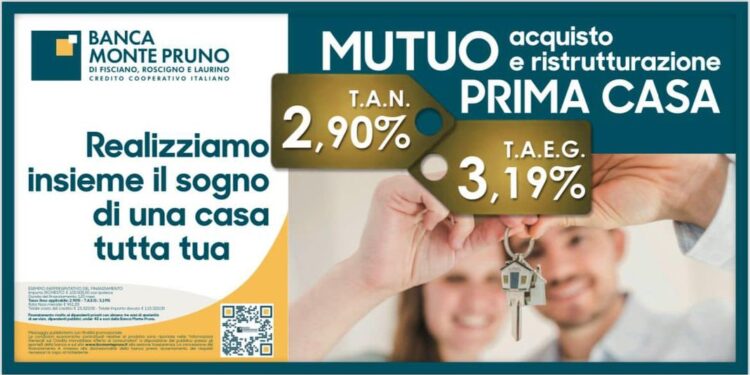 Banca Monte Pruno: nuovo mutuo per acquisto e ristrutturazione della prima casa