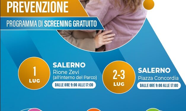 “Abbraccia la prevenzione”: il tour per gli screening oncologici gratuiti a Salerno