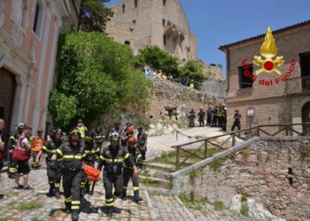 A Brienza un’esercitazione interforze organizzata dai Vigili del Fuoco