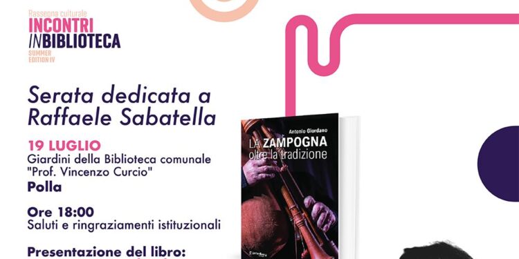 A Polla, ritorna con due appuntamenti, la quarta edizione della rassegna culturale “Incontri in biblioteca”