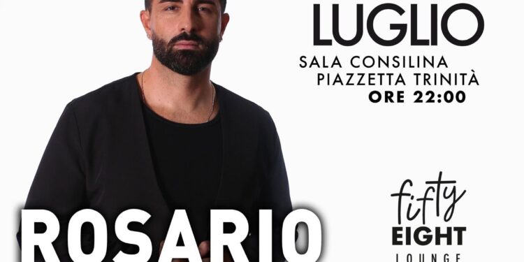Unica data nel Vallo di Diano: Rosario Miraggio live a Trinità il 12 luglio al Fifty Eight Lounge Bar