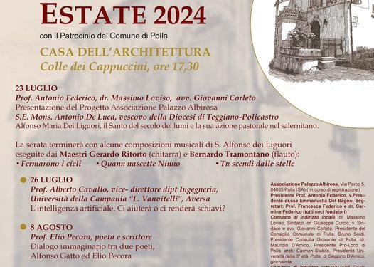A Polla è nata l’Associazione “Palazzo Albirosa”. Tanti gli appuntamenti in programma