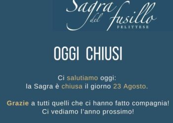 Sagra del fusillo felittese chiude con un giorno d’anticipo dopo l’ispezione dei Nas