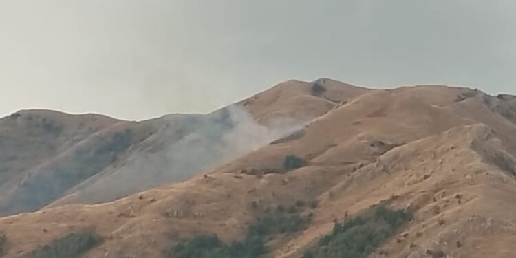Concluse le operazioni di spegnimento dell’incendio a Teggiano: bruciati 12 ettari di vegetazione