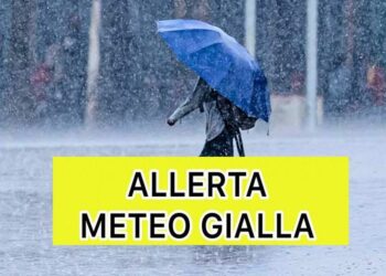 Allerta meteo gialla sulla Campania per temporali dalle 6 di domani