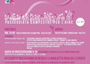 Camminata in Rosa ad Auletta: ottobre il mese della prevenzione contro il tumore al seno