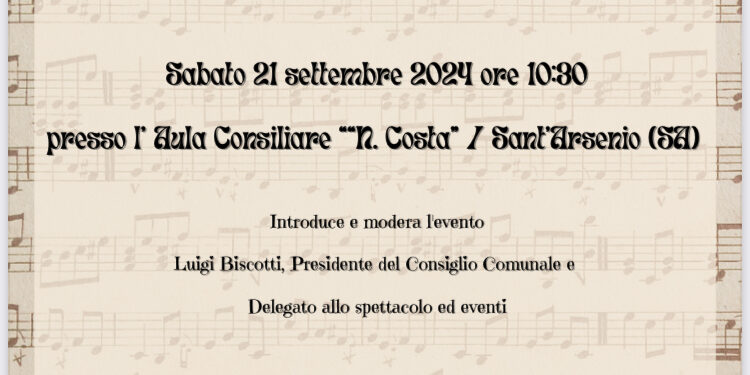 Sant’Arsenio: sabato presentazione dei festeggiamenti per il 50esimo anniversario del coro “Amici della Musica” 
