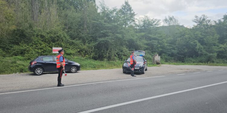 Controlli serrati dei carabinieri nel Vallo di Diano alla circolazione stradale e al territorio