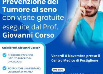Postiglione: l’8 novembre visite senologiche con lo scienziato dell’Istituto Oncologico Europeo, Giovanni Corso
