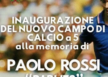 Casalbuono: venerdì 1 novembre il nuovo campo sportivo intitolato a “Paolo Rossi”