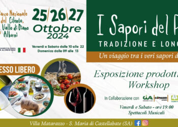 Rinviato l’evento “I Sapori del Parco”. Appuntamento a Santa Maria di Castellabate dal 25 al 27 ottobre 