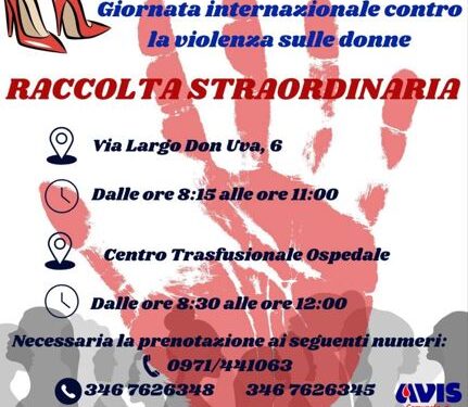 L’Associazione Avis organizza una giornata di raccolta sangue tutta al femminile