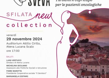 Progetto Sveva. Appuntamento ad Atena il prossimo venerdi per la sfilata della nuova collezione di turbanti