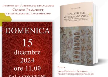 Buccino. Il 15 Dicembre la presentazione del nuovo saggio di Giorgio Franchetti  sull’apicoltura del Mediterraneo