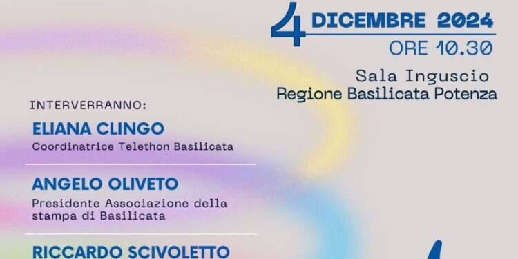 Il Coordinamento Basilicata di Telethon festeggia 16 anni di successi a Potenza