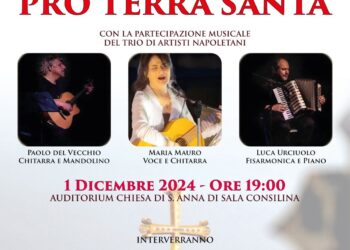 Serata Pro Terra Santa: l’evento organizzato dalla Delegazione “San Cono” Teggiano-Policastro, previsto per il 1°dicembre