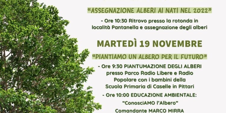 Caselle in Pittari aderisce alla campagna nazionale di Legambiente per gli alberi