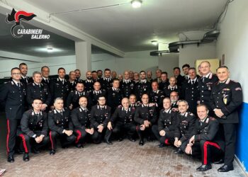 Il Generale della legione Carabinieri “Campania” in visita nelle stazioni carabinieri del salernitano