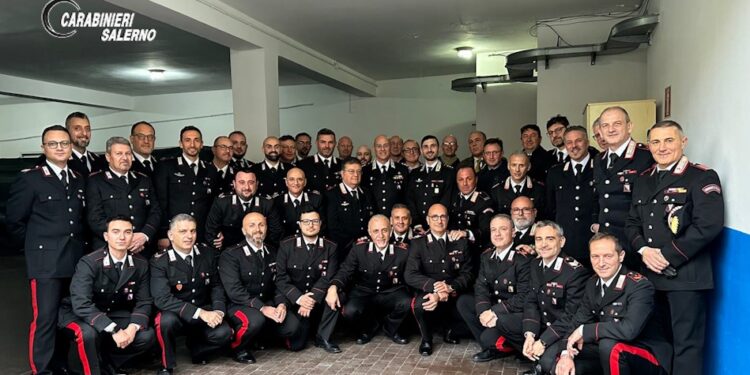 Il Generale della legione Carabinieri “Campania” in visita nelle stazioni carabinieri del salernitano