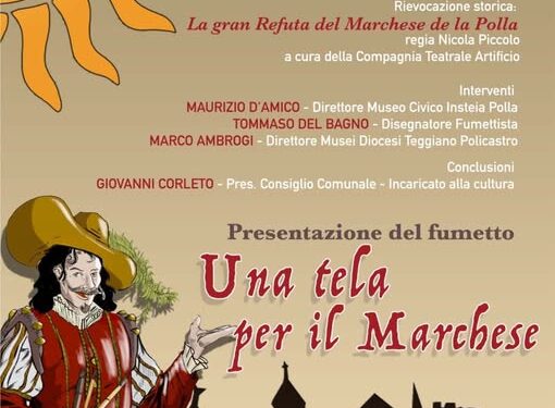 Polla, domani si presenta il fumetto “Una tela per il Marchese”  realizzato da Tommaso Del Bagno