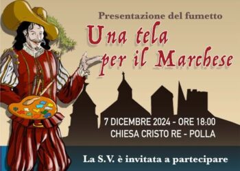 Polla, domani si presenta il fumetto “Una tela per il Marchese”  realizzato da Tommaso Del Bagno
