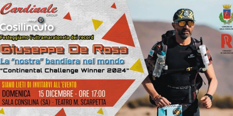 Sala Consilina celebra Giuseppe De Rosa, ultramaratoneta dei record