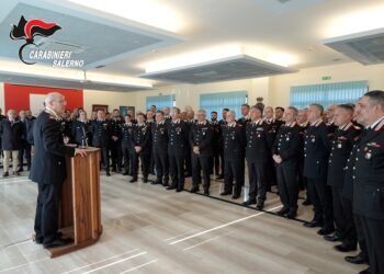 Visita per gli auguri Natalizi del Generale Canio Giuseppe La Gala al Comando Provinciale  dei Carabinieri di Salerno