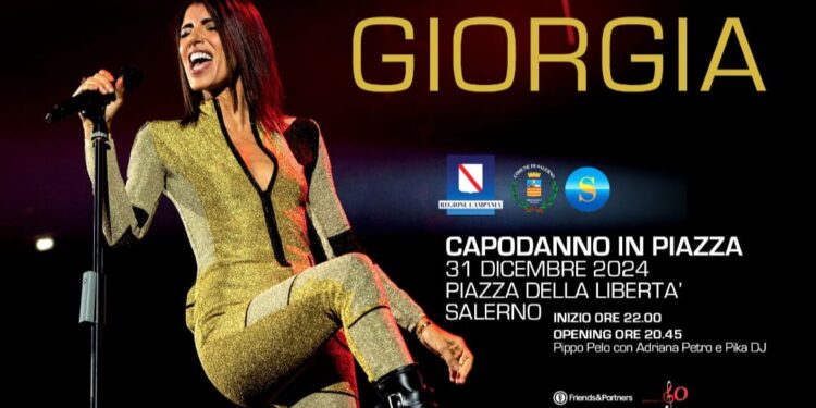 Capodanno a Salerno con Giorgia: numeri da record per il palco in Piazza della Libertà