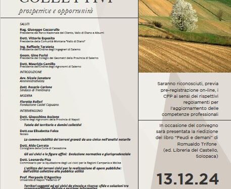 “Gli usi civici e i domini collettivi”. Nella Sala del Consilium Senatoris la conferenza nazionale sul tema
