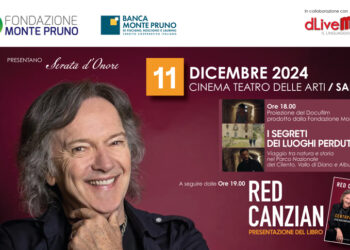 Salerno: l’11 dicembre la presentazione del libro “Centoparole” di Red Canzian con la Fondazione Monte Pruno e dLiveMedia