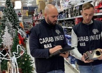 Controlli Natalizi dei Nas di Salerno: sequestrati oltre 26 mila articolo potenzialmente pericolosi