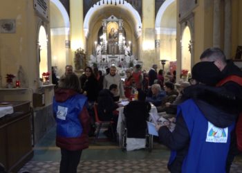 A Salerno si ripete il pranzo di solidarietà Santo Stefano della Comunità di S. Egidio e Humanitas