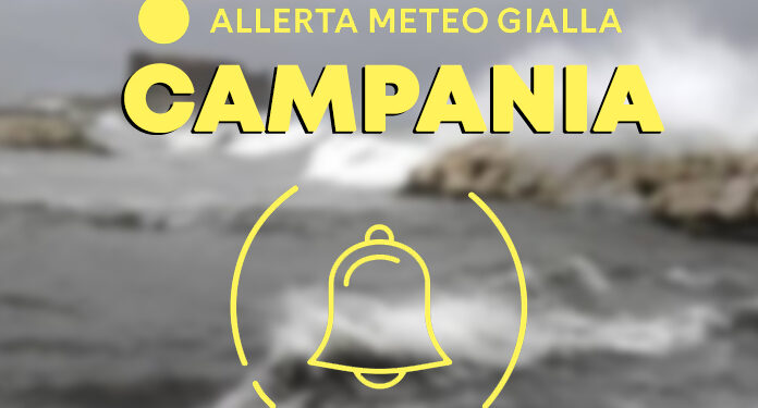 Allerta meteo gialla in Campania per temporali e vento forte