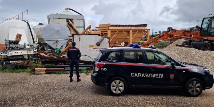 Sequestrato un impianto di produzione di calcestruzzo irregolare nel Parco del Cilento e Vallo di Diano
