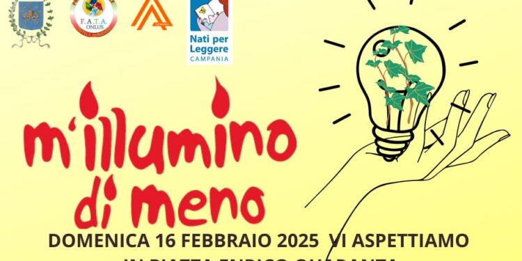 San Pietro al Tanagro aderisce a “M’illumino di meno” con un evento all’insegna della sostenibilità