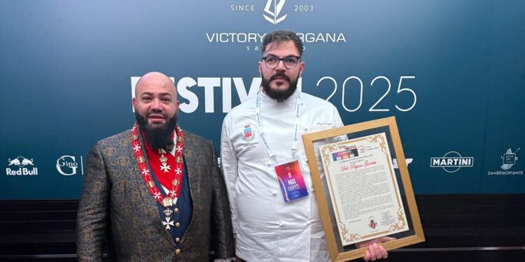 Premiata nella settimana del Festival di Sanremo l’eccellenza imprenditoriale del maestro Jonathan Pagano