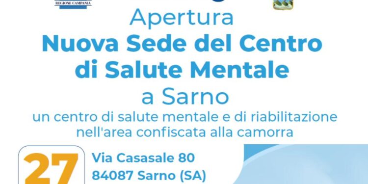 Inaugurazione della nuova sede del Centro di Salute Mentale di Sarno nell’area confiscata alla camorra