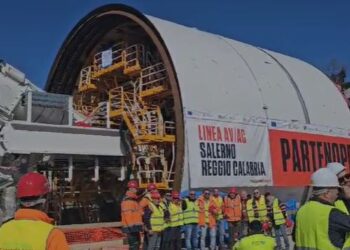 Alta Velocità, a Campagna entra in azione la maxi trivella per la realizzazione delle gallerie