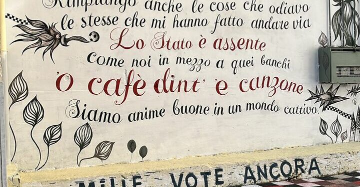 Rocco Hunt e il murale sanremese nel Rione Fornelle a Salerno