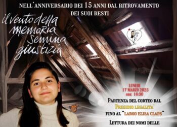 Potenza commemora Elisa Claps: il 17 marzo corteo per la memoria e la giustizia a 15 anni dal ritrovamento