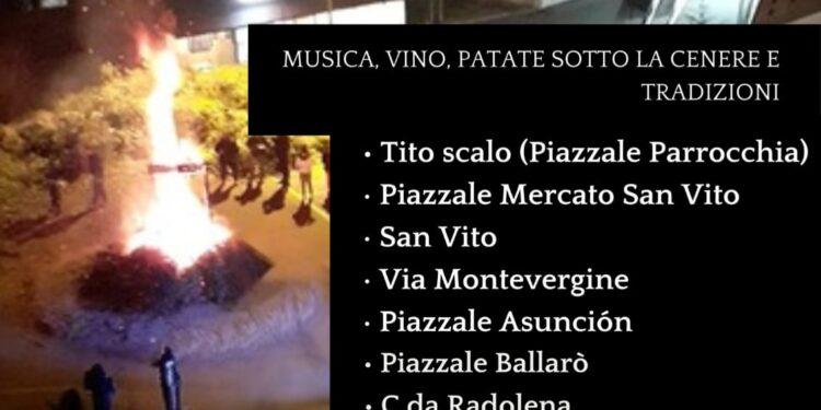 Tito celebra i tradizionali fuochi di San Giuseppe: un evento tra cultura e tradizione