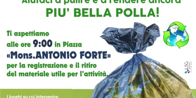 Domani la “Giornata Ambientale” a Polla: “Rendiamo più pulito il nostro paese”